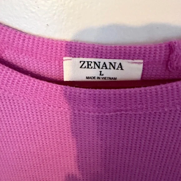 Zenana Outfitters Bright Lilac Short-Sleeve Knit Top - Picture 3 of 8